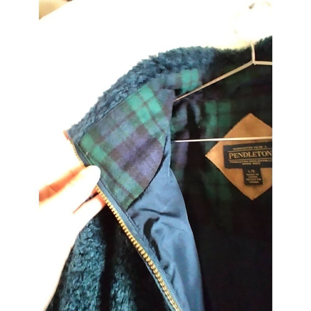 Pendleton Teddy Pullover Blue Jacket Wool Blend F… - image 3